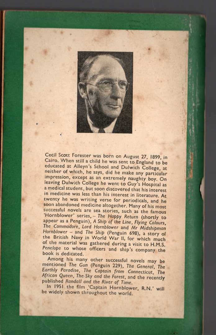 C.S. Forester  PLAIN MURDER magnified rear book cover image
