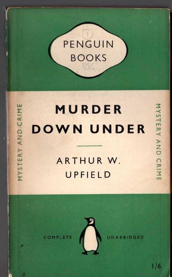 Arthur Upfield  MURDER DOWN UNDER front book cover image