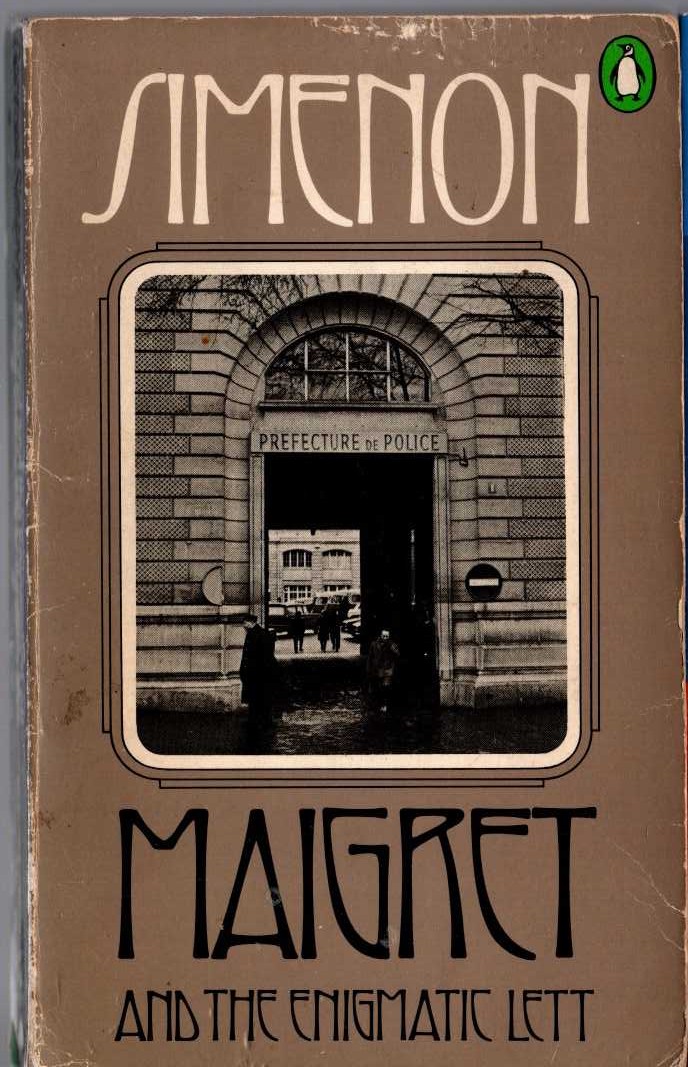Georges Simenon  MAIGRET AND THE ENIGMATIC LETT front book cover image