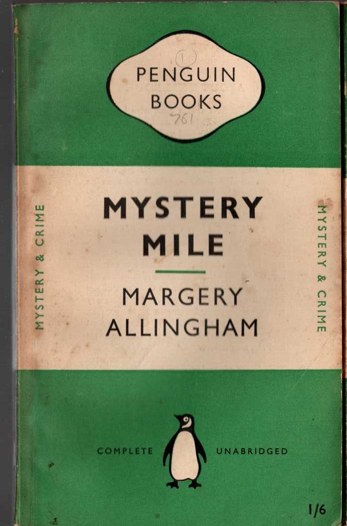 Margery Allingham  MYSTERY MILE front book cover image