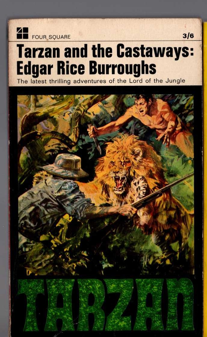 Edgar Rice Burroughs  TARZAN AND THE CASTAWAYS front book cover image