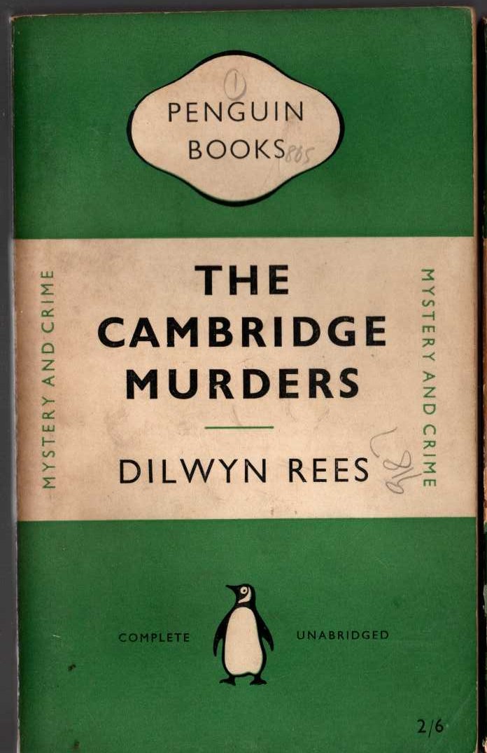 Dilwyn Rees  THE CAMBRIDGE MURDERS front book cover image