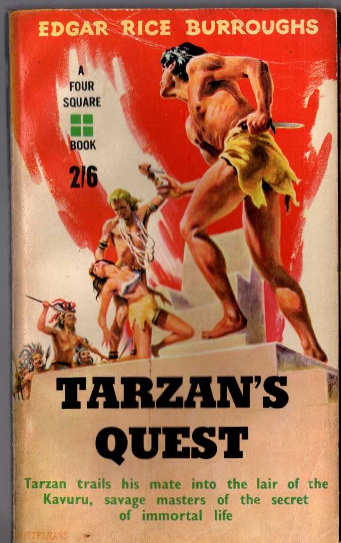 Edgar Rice Burroughs  TARZAN'S QUEST front book cover image