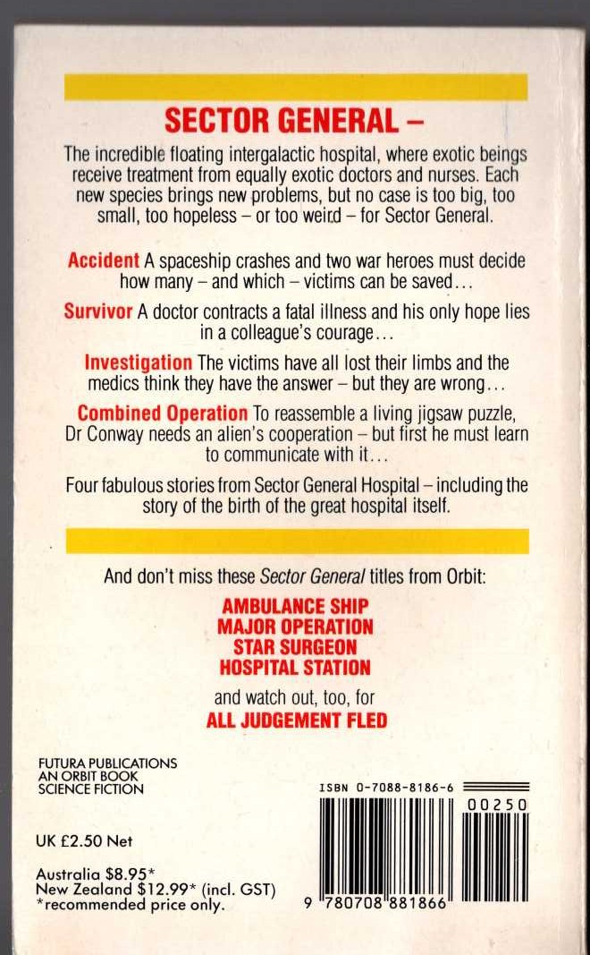 James White  SECTOR GENERAL magnified rear book cover image