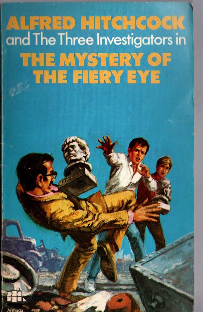 Alfred Hitchcock (introduces_The_Three_Investigators) THE MYSTERY OF THE FIERY EYE front book cover image