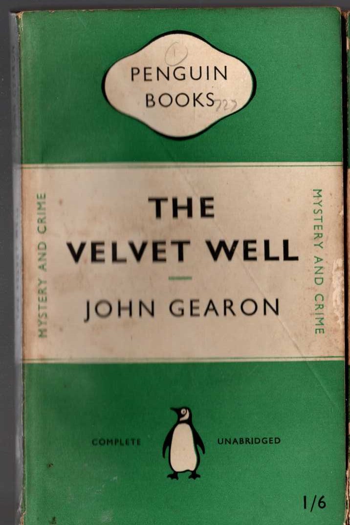 John Gearon  THE VELVET WELL front book cover image
