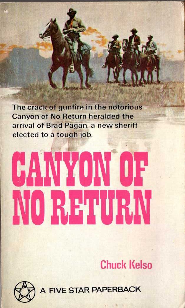 Chuck Kelso  CANYON OF NO RETURN front book cover image