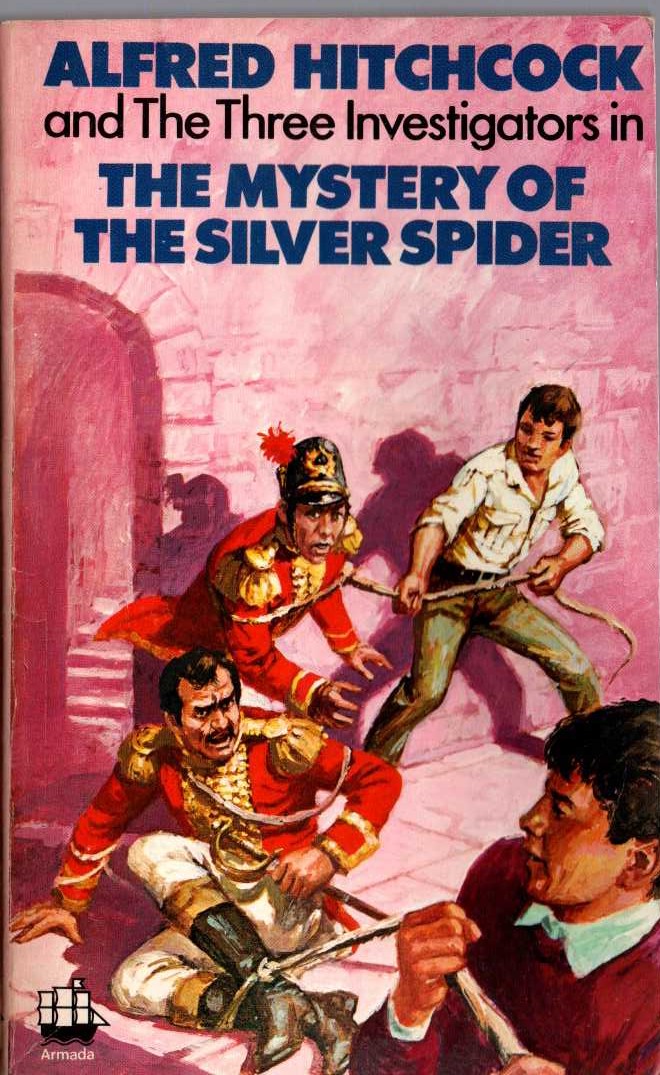 Alfred Hitchcock (introduces_The_Three_Investigators) THE MYSTERY OF THE SILVER SPIDER front book cover image