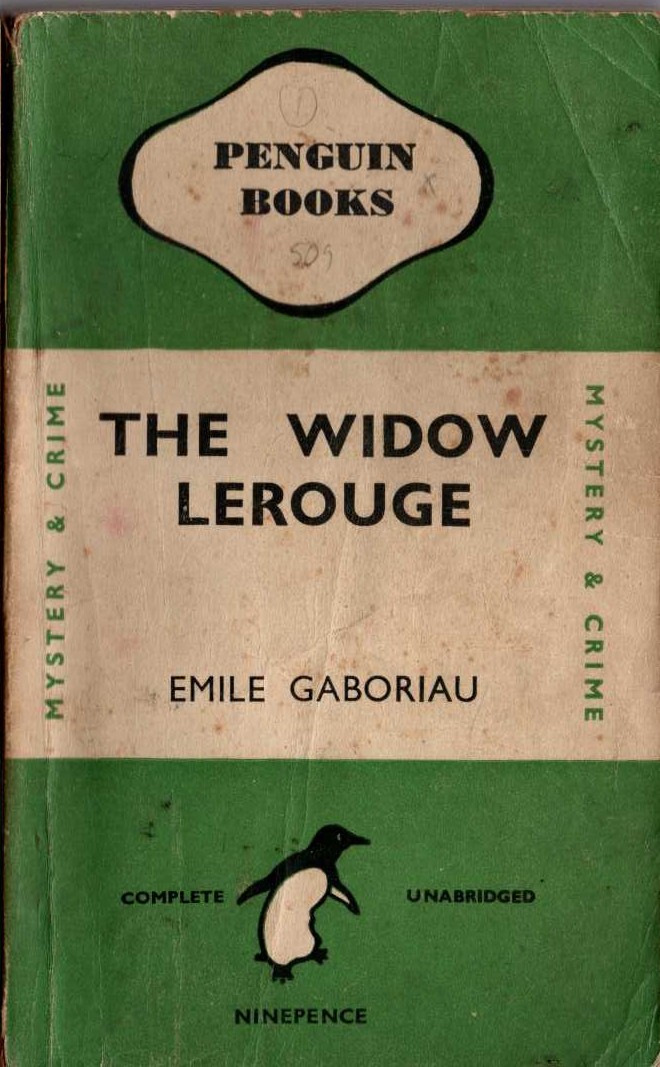 Emile Gaboriau  THE WIDOW LEROUGE front book cover image