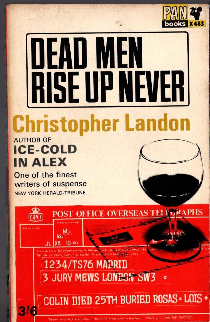 Christopher Landon  DEAD MEN RISE UP NEVER front book cover image