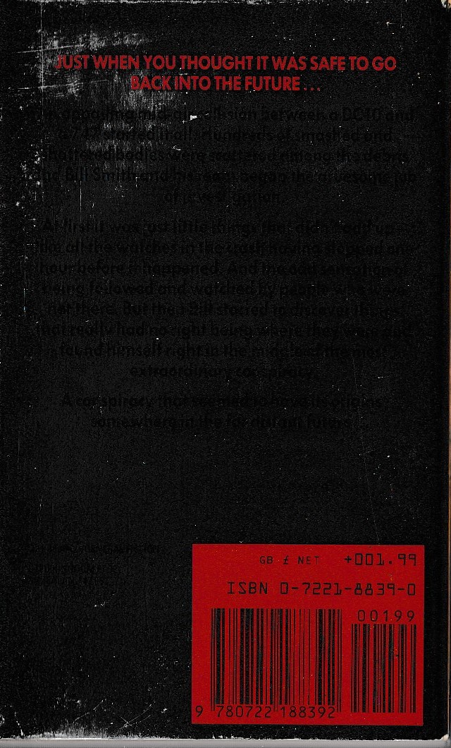 John Varley  MILLENIUM magnified rear book cover image