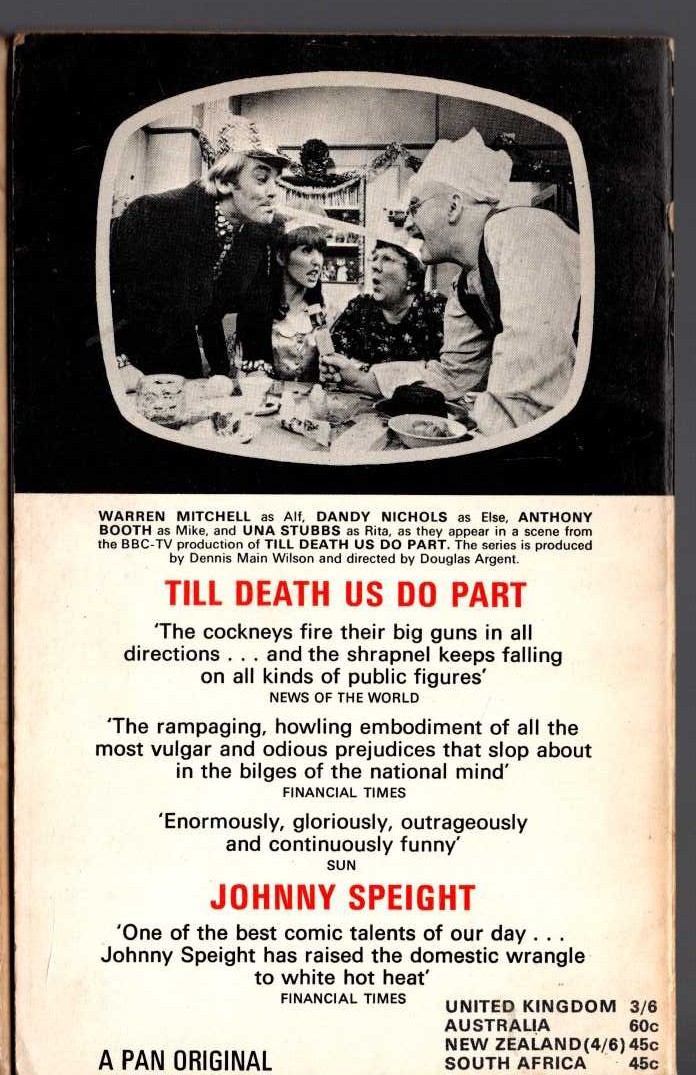 John Burke (adapts) TILL DEATH US DO PART (TV tie-in) magnified rear book cover image