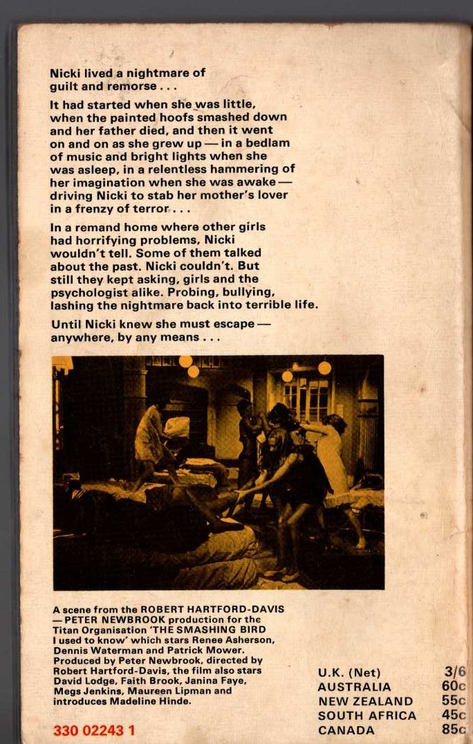 John Burke  THE SMASHING BIRD I USED TO KNOW (Film tie-in) magnified rear book cover image