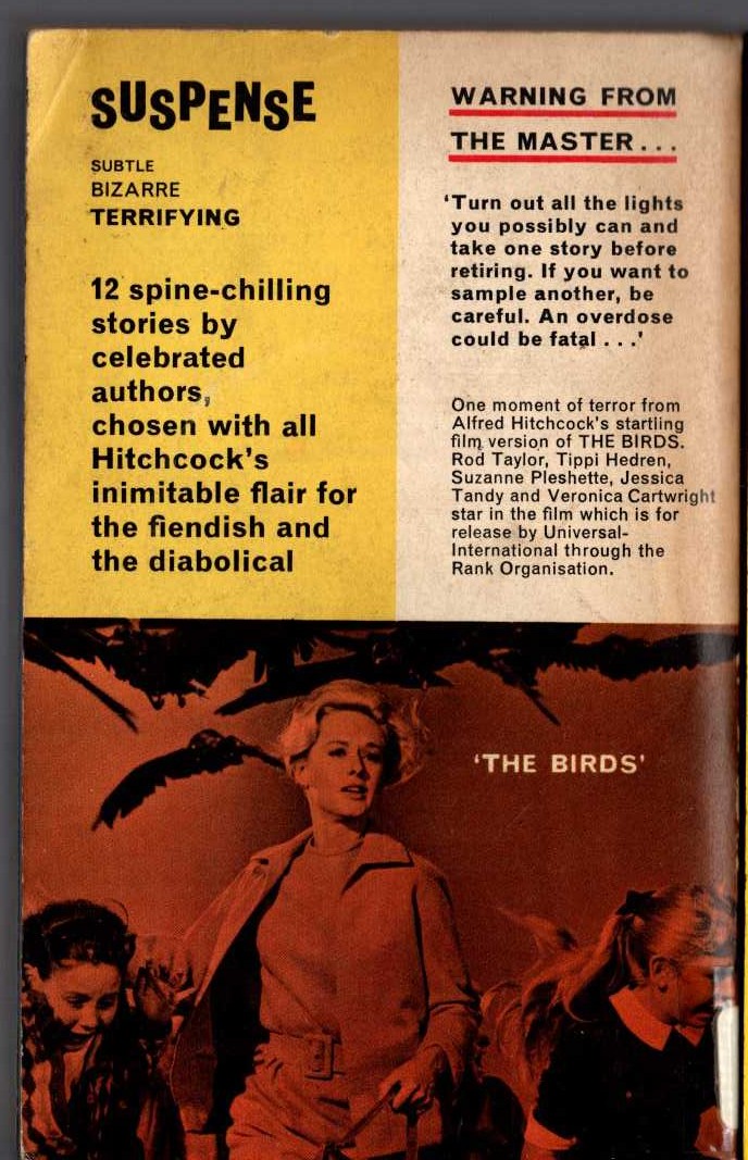 Alfred Hitchcock (selects) MY FAVOURITES IN SUSPENSE. Part One magnified rear book cover image