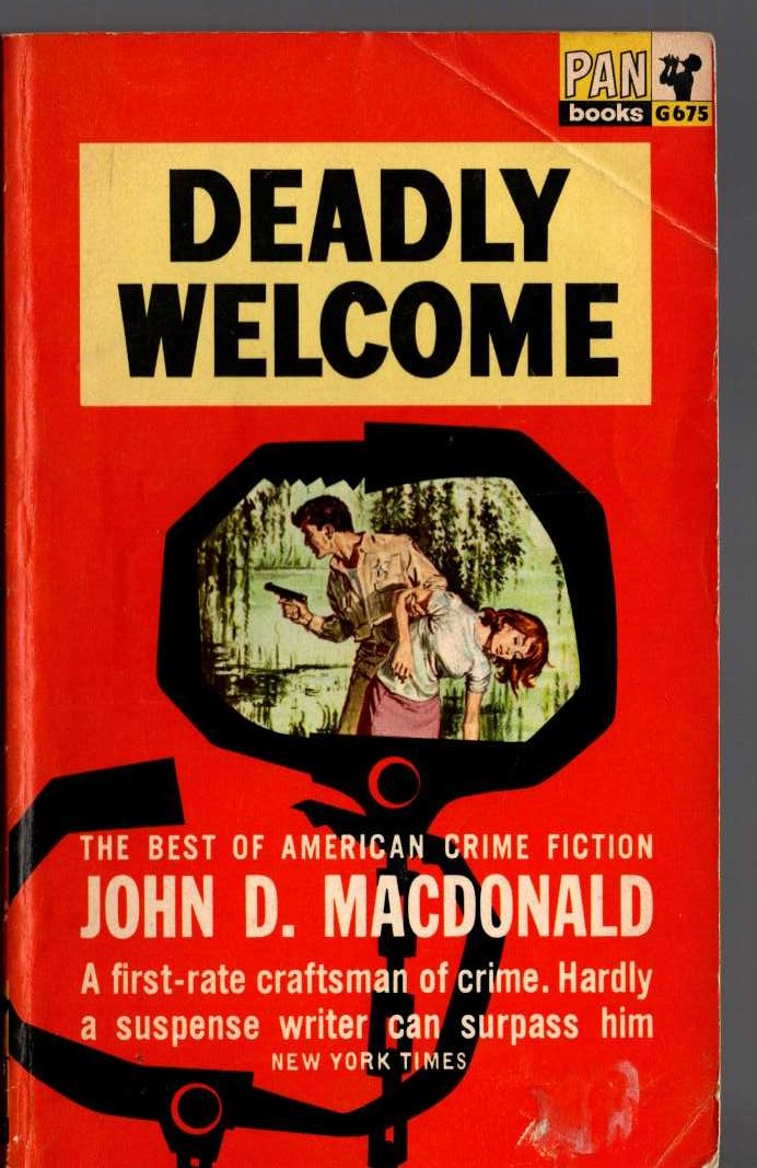 John D. Macdonald  DEADLY WELCOME front book cover image