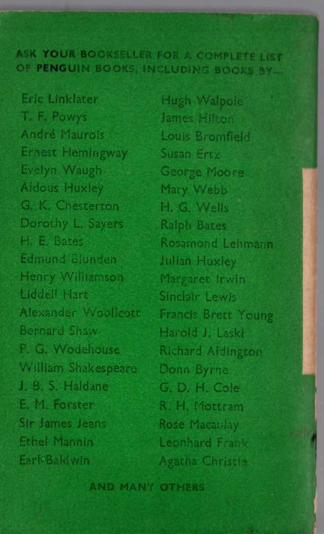John Rhode  THE MURDERS IN PRAED STREET magnified rear book cover image