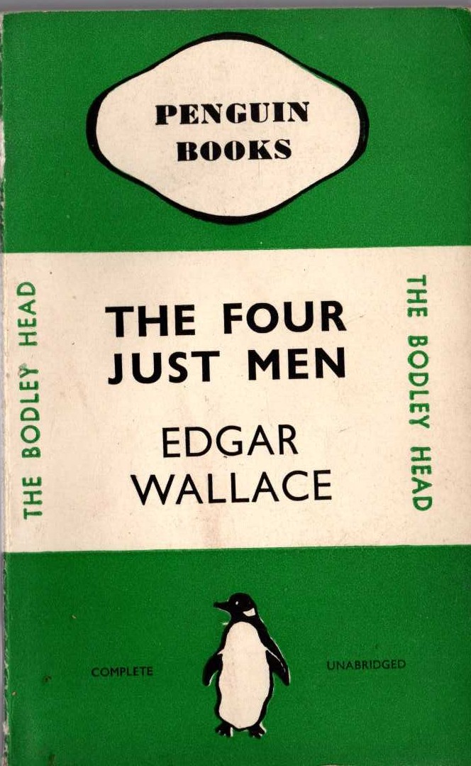 Edgar Wallace  THE FOUR JUST MEN front book cover image