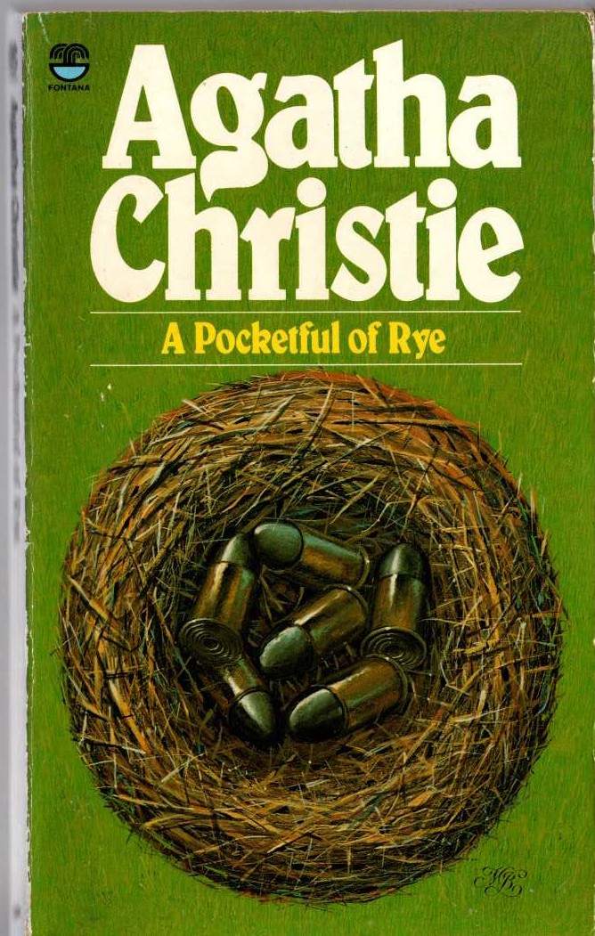 Agatha Christie  A POCKETFUL OF RYE front book cover image