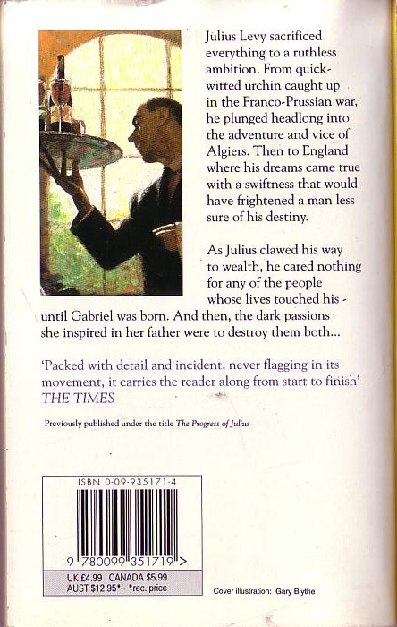 Daphne Du Maurier  JULIUS magnified rear book cover image