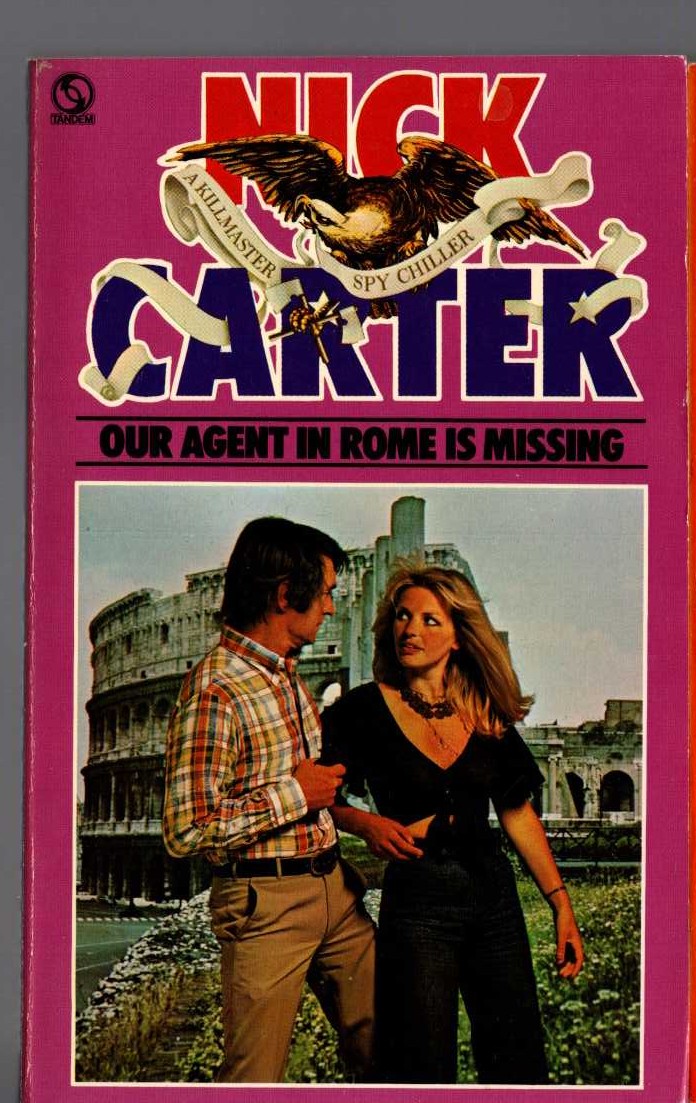 Nick Carter  OUR AGENT IN ROME IS MISSING front book cover image