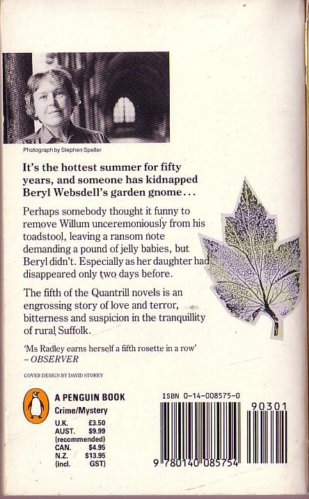 Sheila Radley  FATE WORSE THAN DEATH magnified rear book cover image