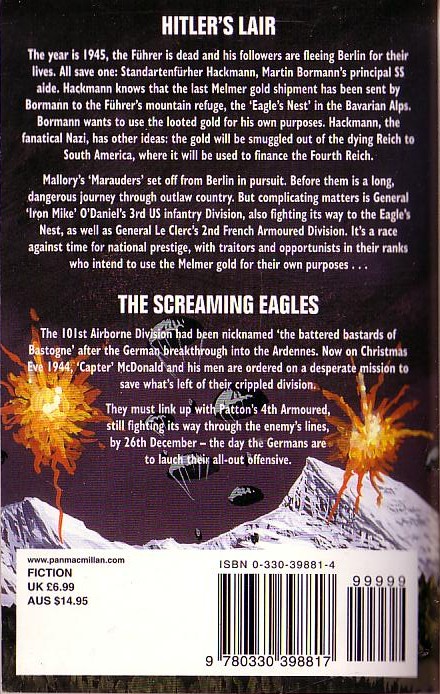 Leo Kessler  HITLER'S LAIR/ THE SCREAMING EAGLES magnified rear book cover image