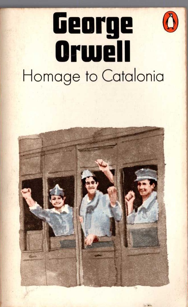 George Orwell  HOMAGE TO CATALONIA front book cover image