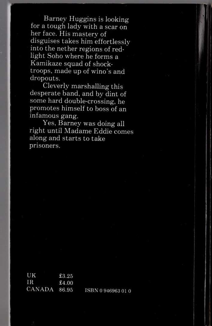 Mike Shelley  MADAME EDDIE'S CHAMBER OF HORRORS magnified rear book cover image