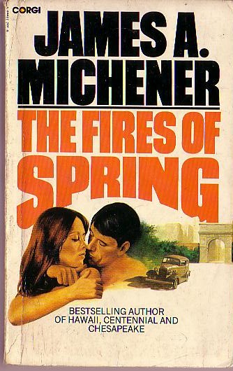 James A. Michener  THE FIRES OF SPRING front book cover image