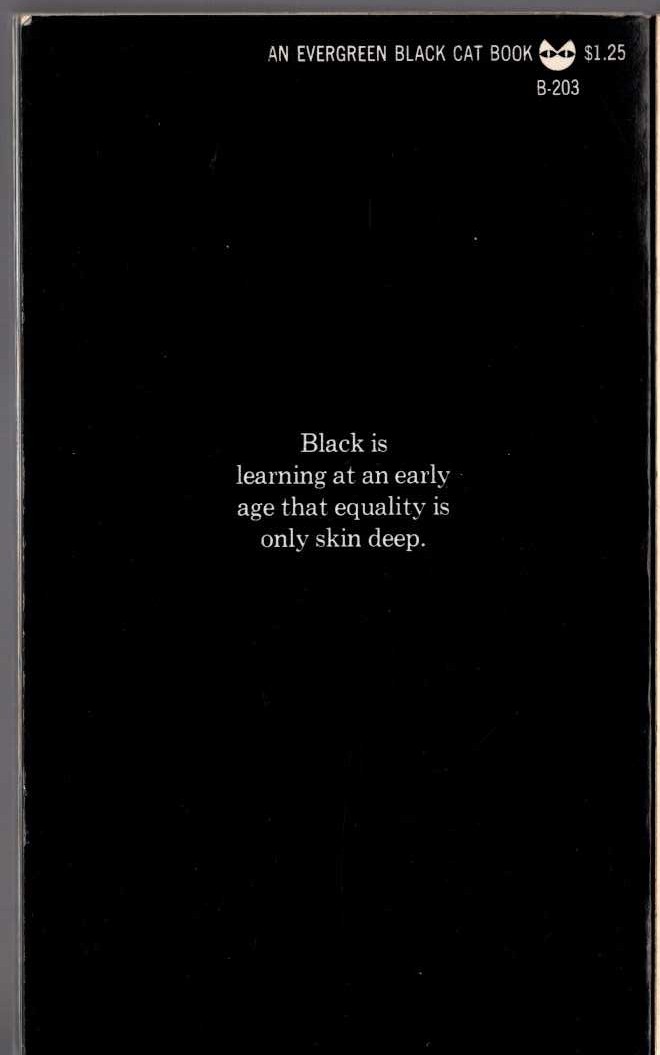 Turner Brown  BLACK IS magnified rear book cover image