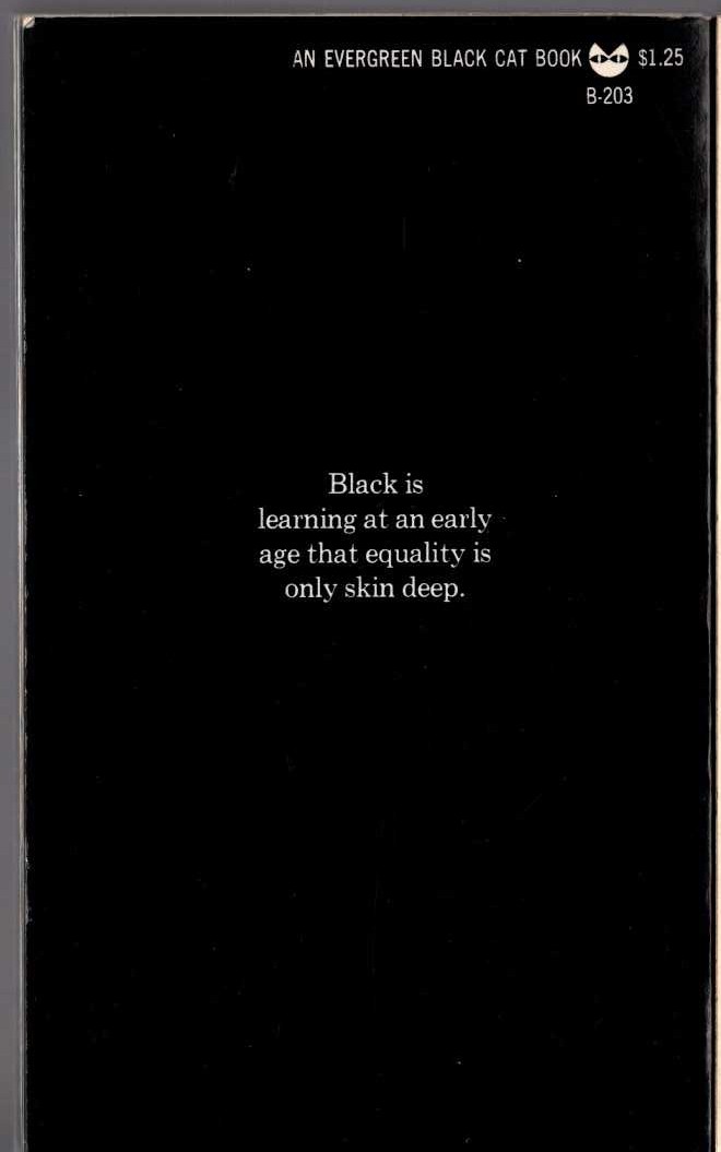 Turner Brown  BLACK IS magnified rear book cover image