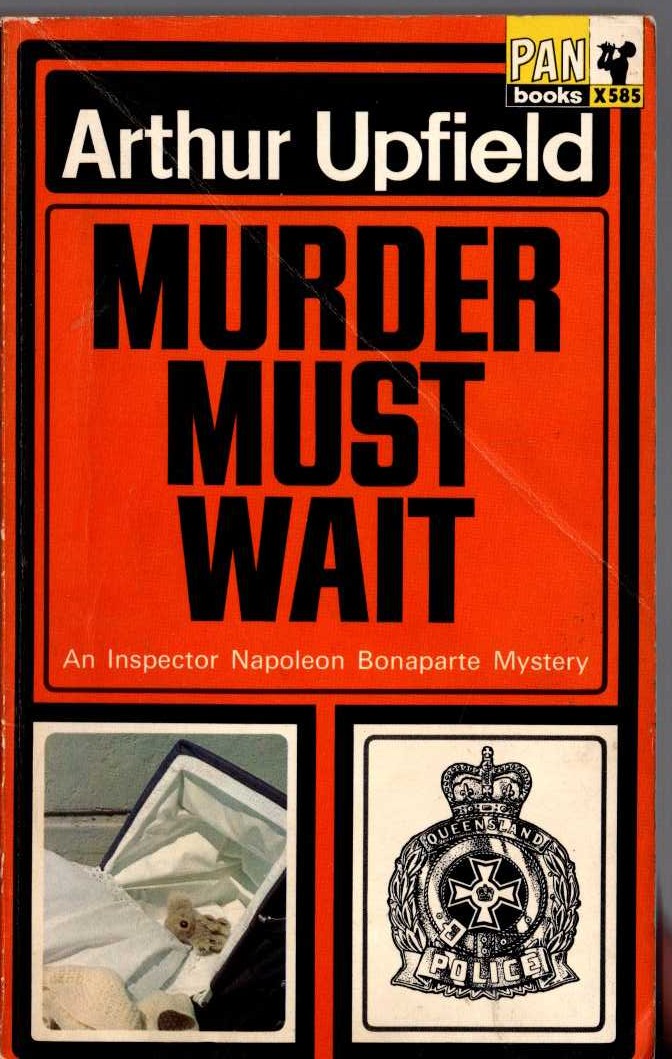 Arthur Upfield  MURDER MUST WAIT front book cover image