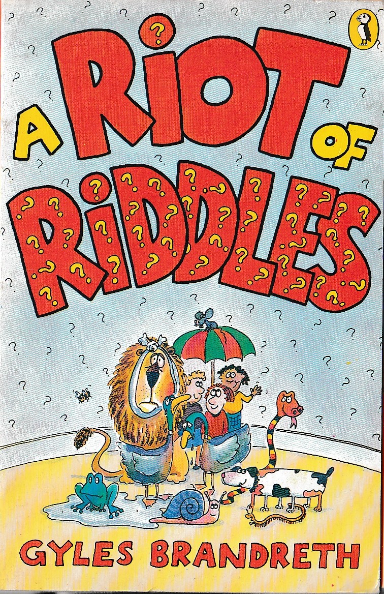 Gyles Brandreth  A RIOT OF RIDDLES front book cover image