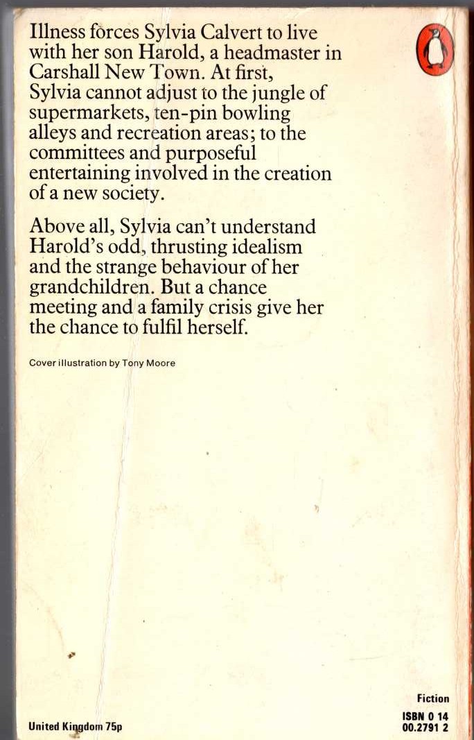 Angus Wilson  LATE CALL magnified rear book cover image