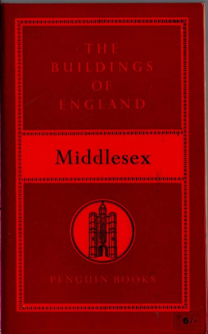 Nikolaus Pevsner  MIDDLESEX (Buildings of England) front book cover image
