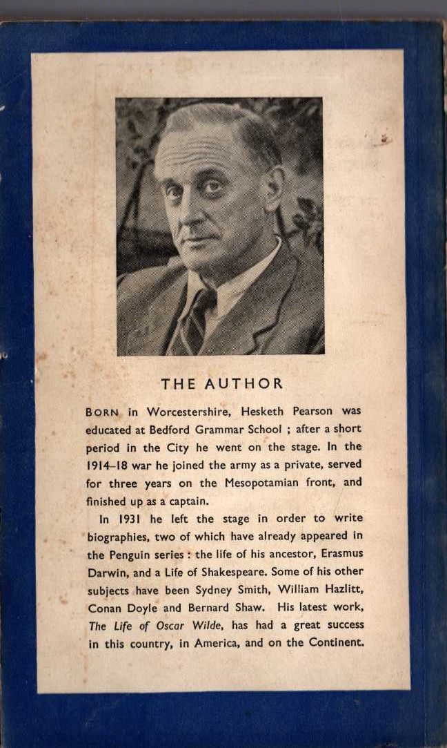 Hesketh Pearson  THE HERO OF DELHI magnified rear book cover image
