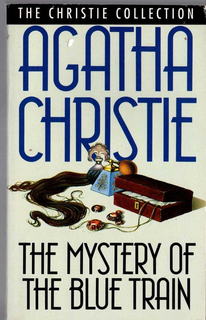 Agatha Christie  THE MYSTERY OF THE BLUE TRAIN front book cover image