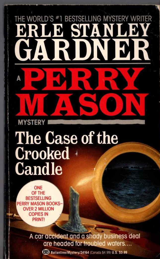 Erle Stanley Gardner  THE CASE OF THE CROOKED CANDLE front book cover image