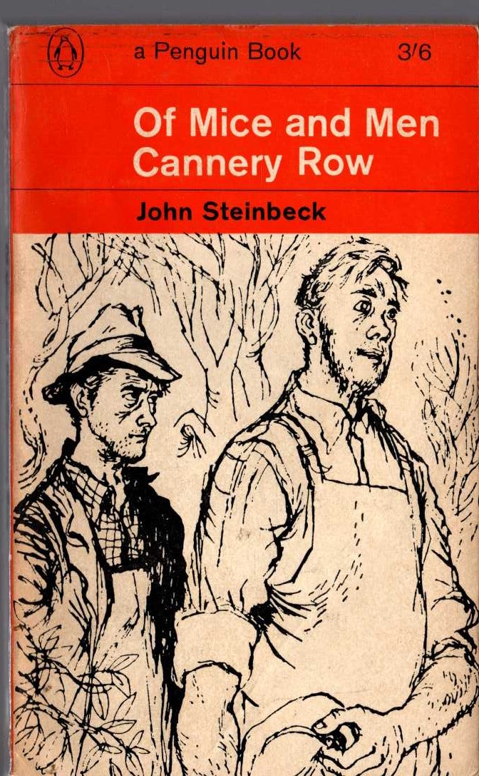 John Steinbeck  OF MICE AND MEN and CANNERY ROW front book cover image