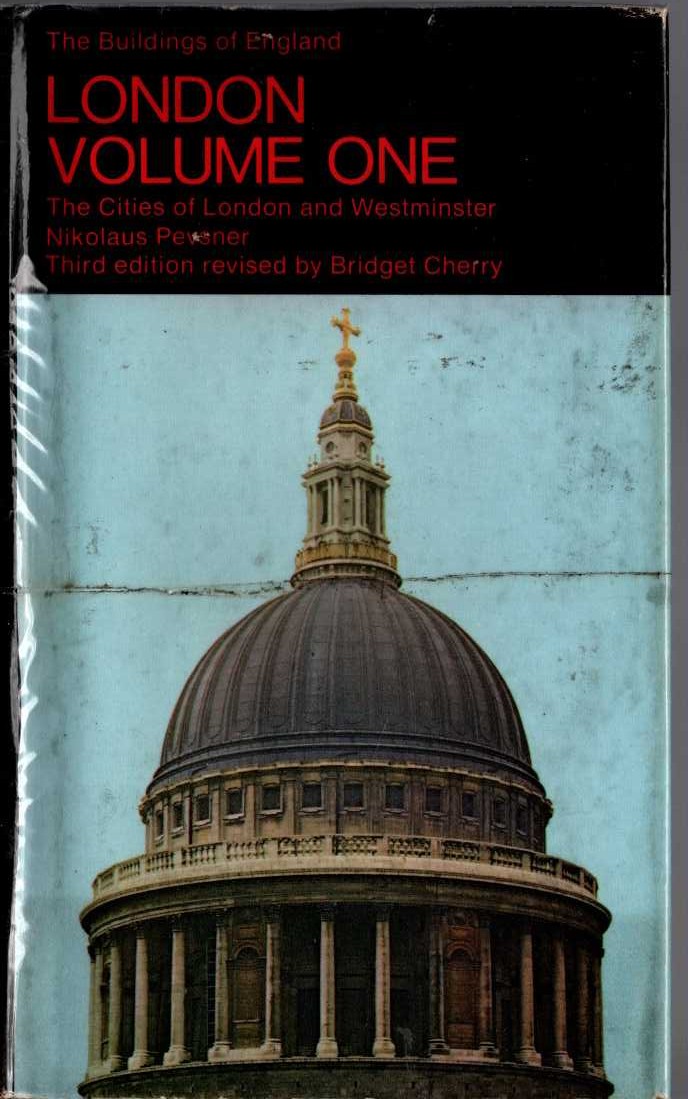 LONDON VOLUME ONE (1): THE CITIES OF LONDON AND WESTMINSTER front book cover image