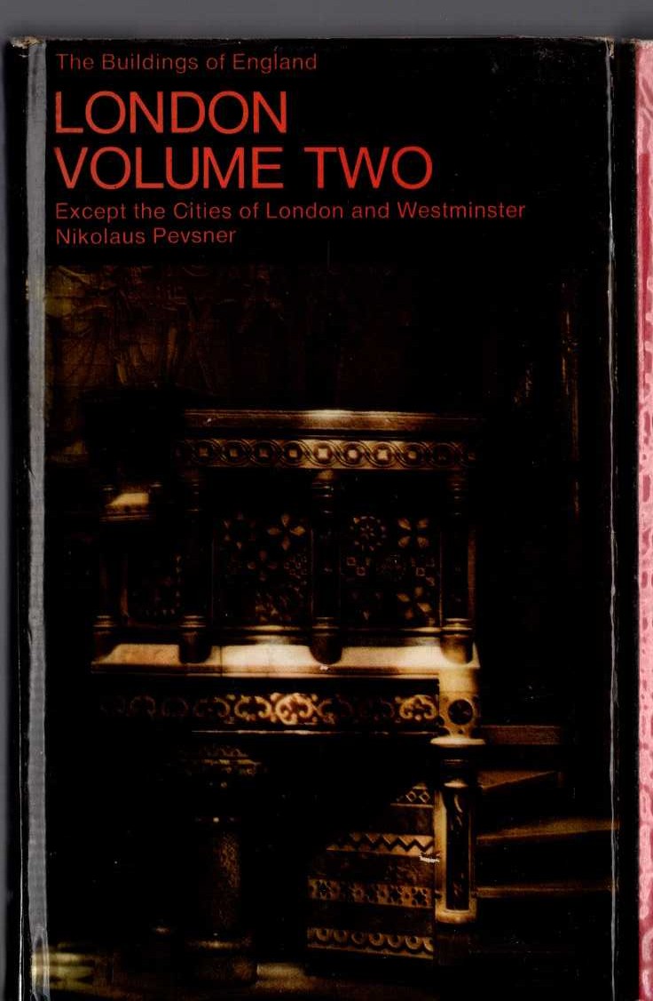 LONDON. VOLUME TWO (2). EXCEPT THE CITIES OF LONDON AND WESTMINSTER front book cover image