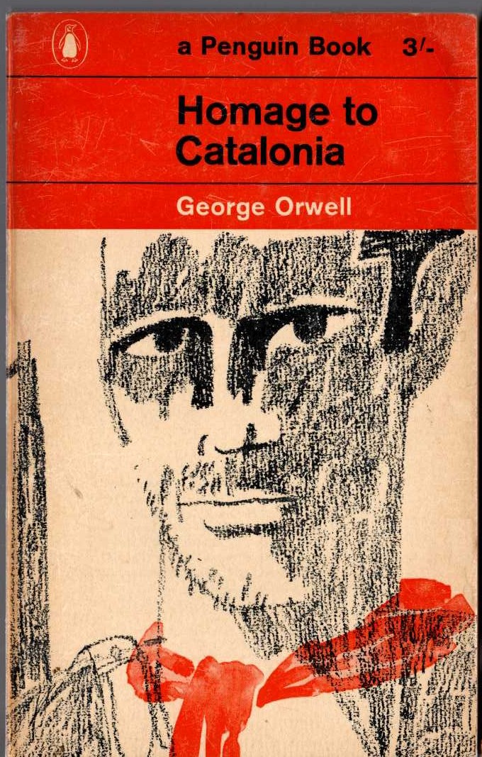 George Orwell  HOMAGE TO CATALONIA front book cover image