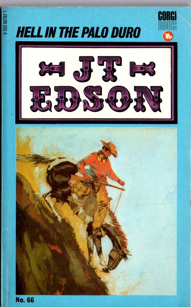 J.T. Edson  HELL IN THE PALO DURO front book cover image