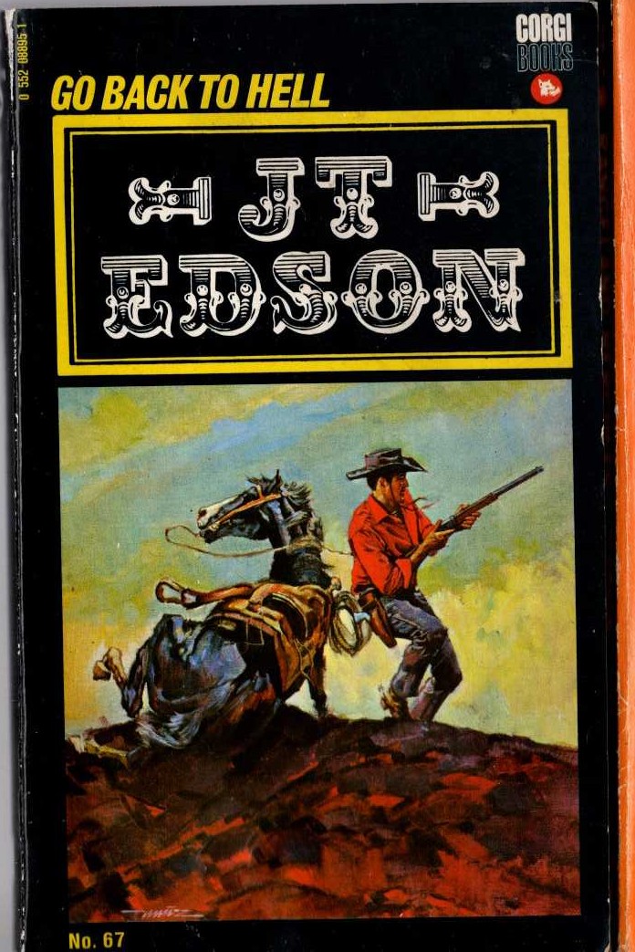 J.T. Edson  GO BACK TO HELL front book cover image