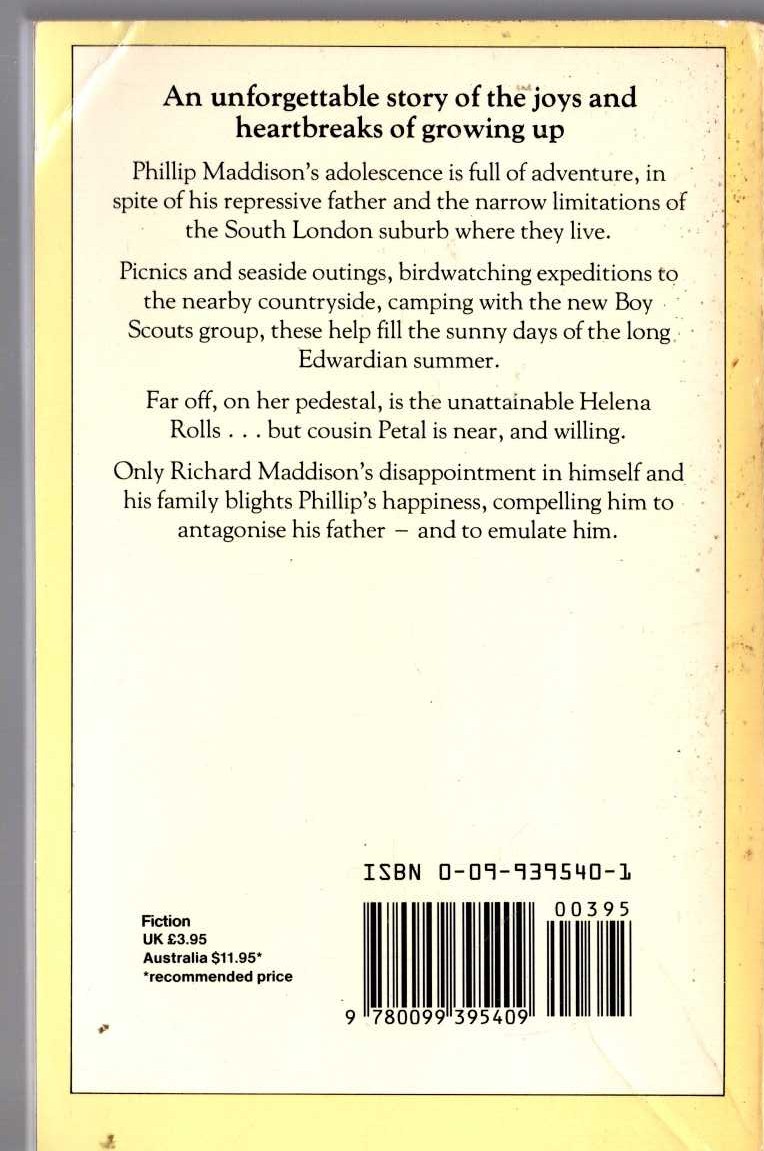 Henry Williamson  YOUNG PHILLIP MADDISON magnified rear book cover image
