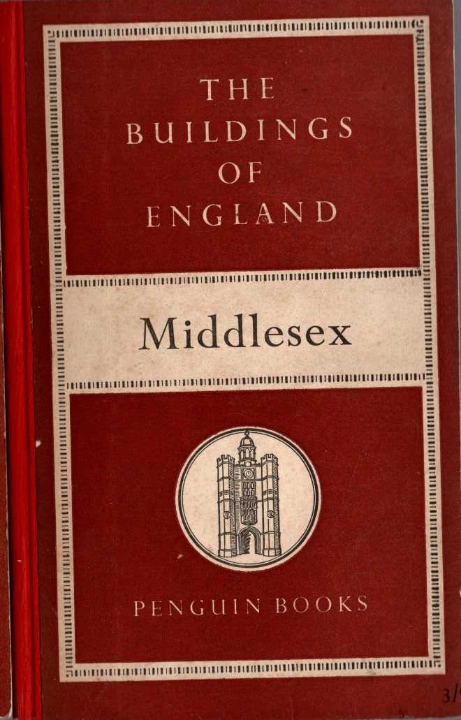 Nikolaus Pevsner  MIDDLESEX (Buildings of England) front book cover image