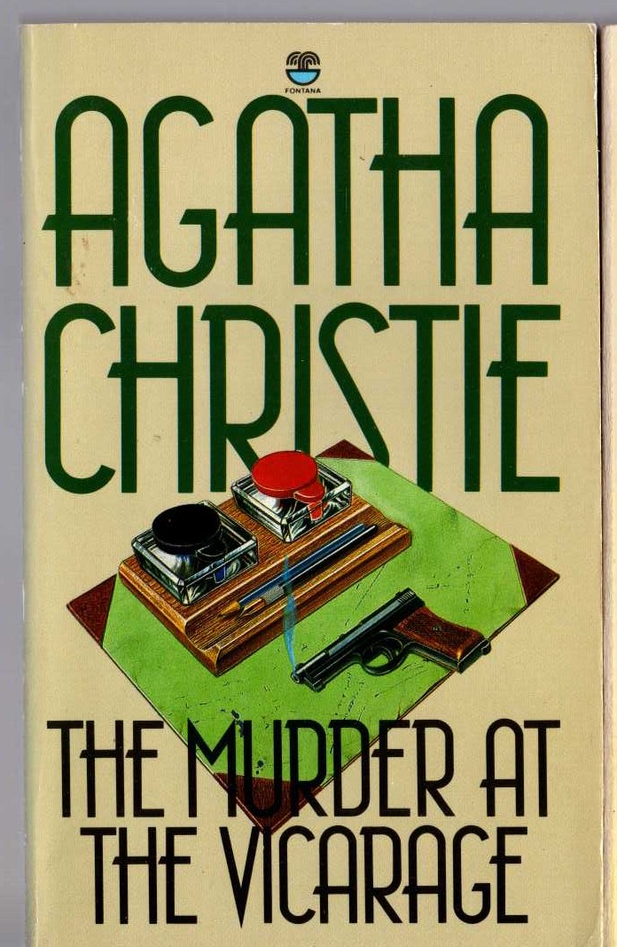 Agatha Christie  THE MURDER AT THE VICARAGE front book cover image