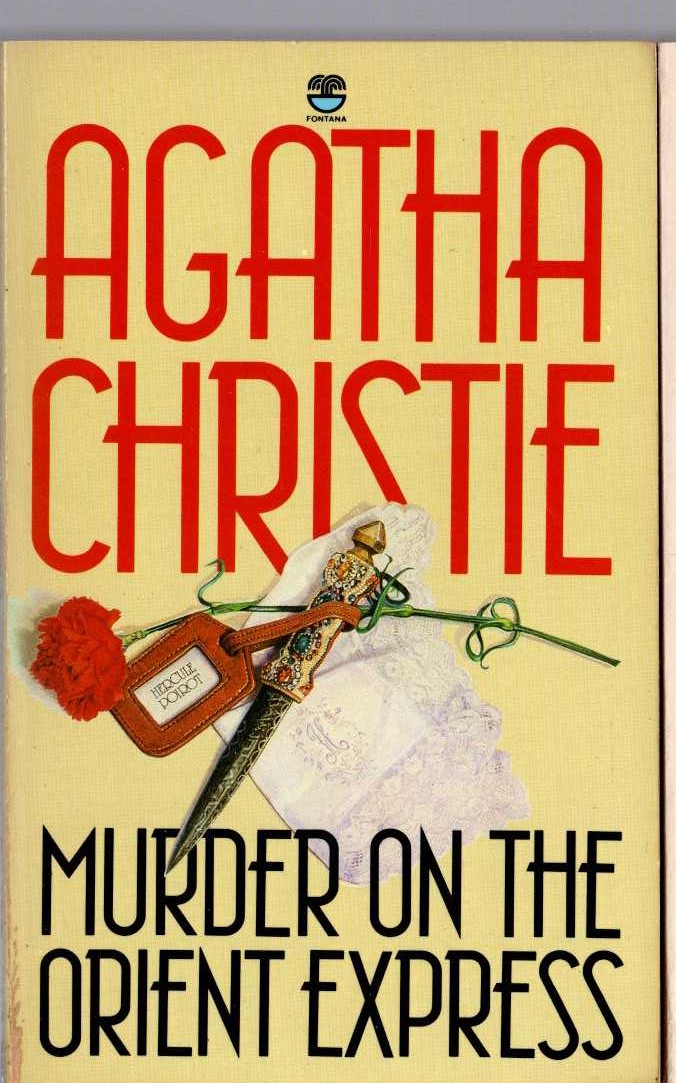 Agatha Christie  MURDER ON THE ORIENT EXPRESS front book cover image