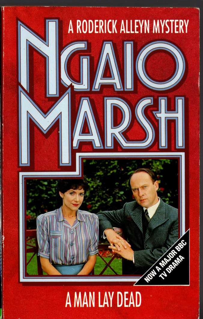 Ngaio Marsh  A MAN LAY DEAD (TV tie-in) front book cover image