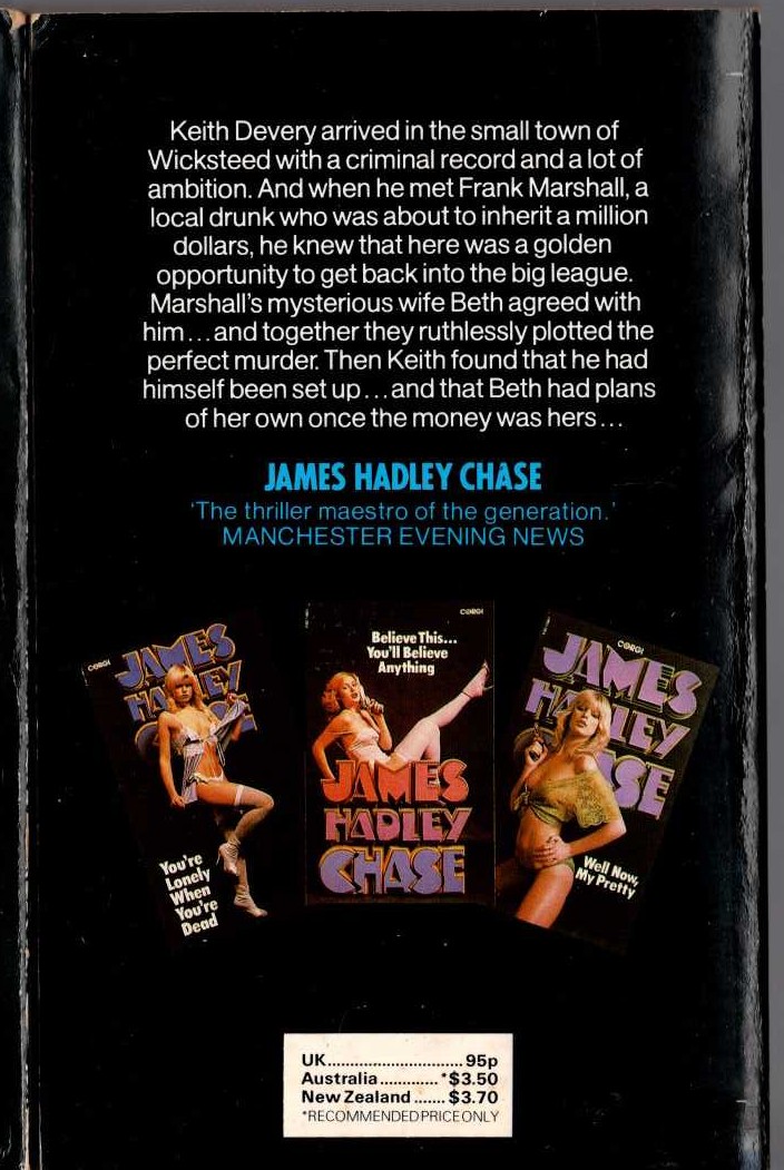 James Hadley Chase  DO ME A FAVOUR - DROP DEAD magnified rear book cover image